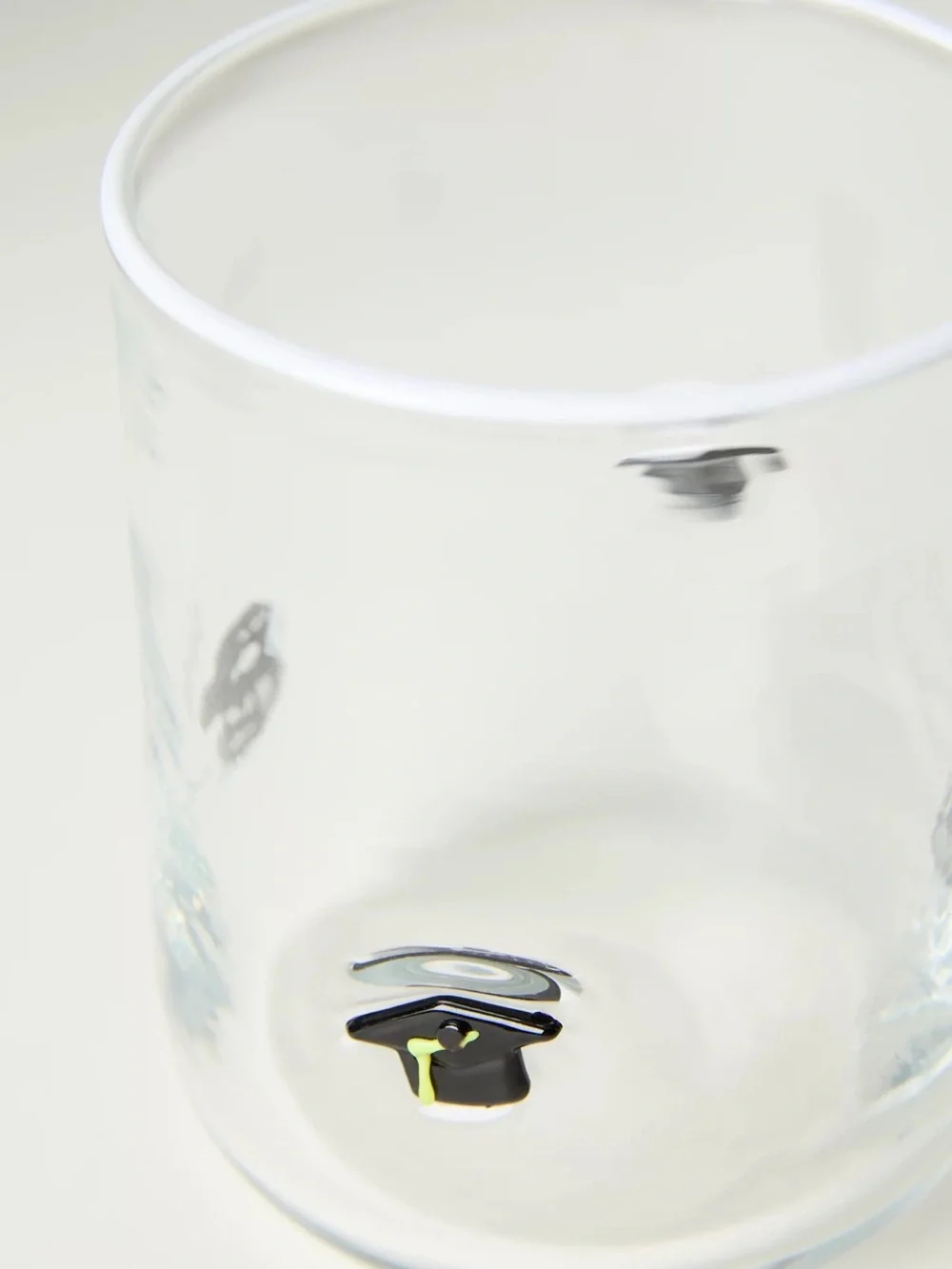 NWT Anthropologie Icon Juice Glass - Graduation Caps